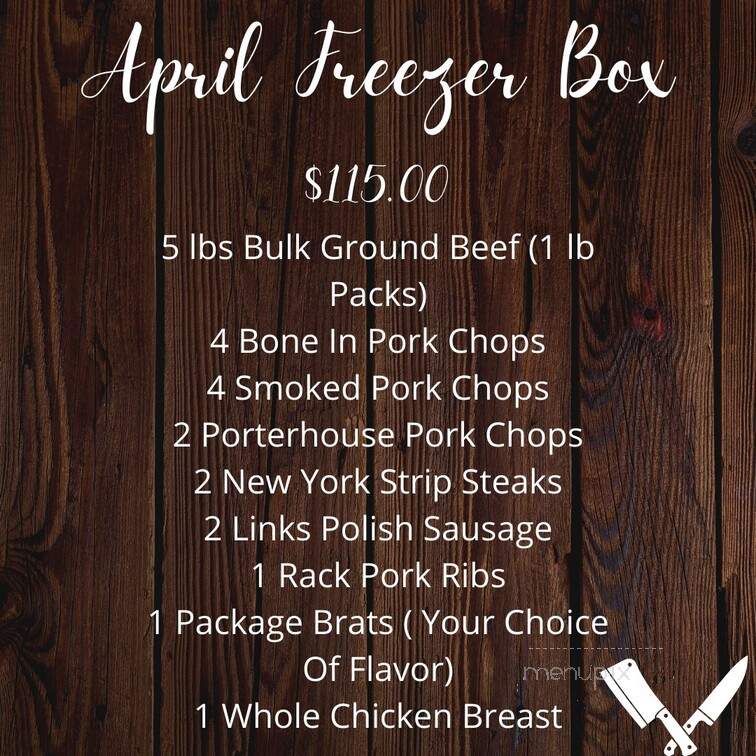 Sattler Family Meats - Napoleon, OH menu_pic
