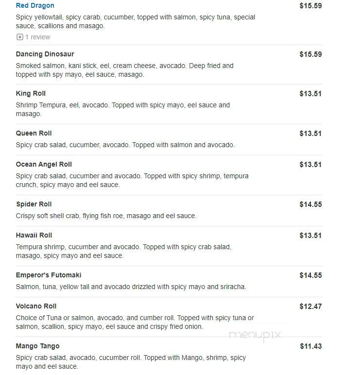 Hills To Sea - Ephrata, PA menu_pic