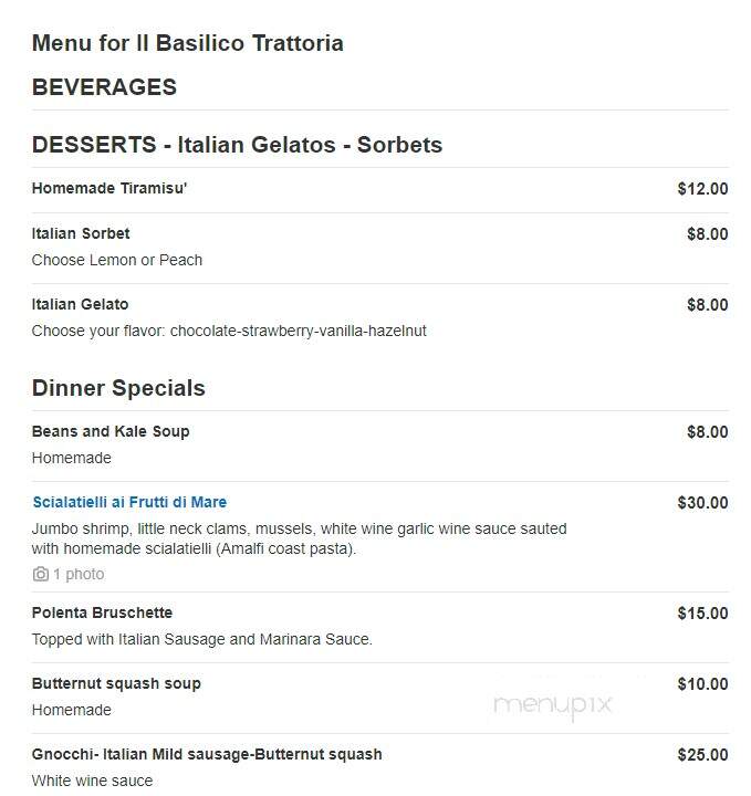 Il Basilico Trattoria - Lutherville-Timonium, MD