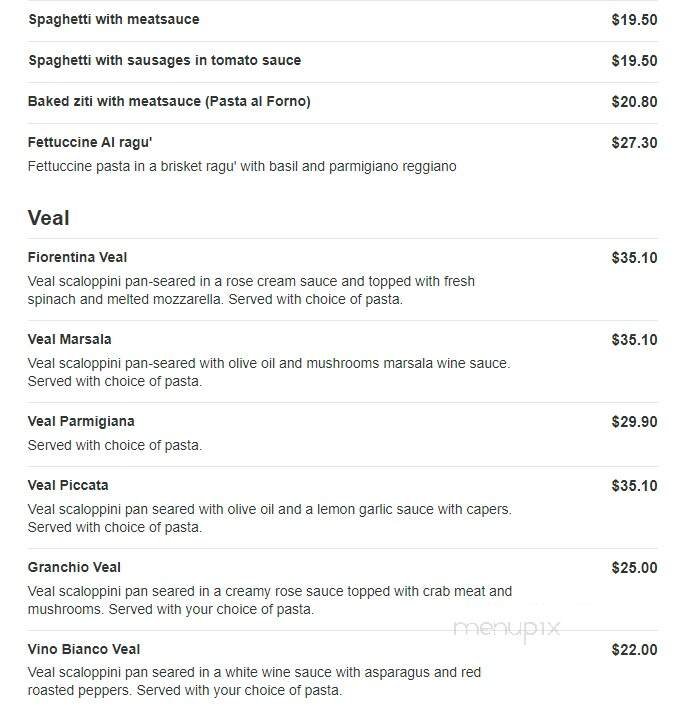Il Basilico Trattoria - Lutherville-Timonium, MD menu_pic