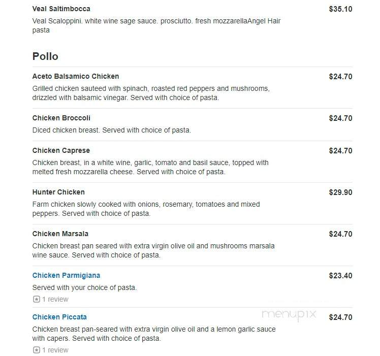 Il Basilico Trattoria - Lutherville-Timonium, MD menu_pic