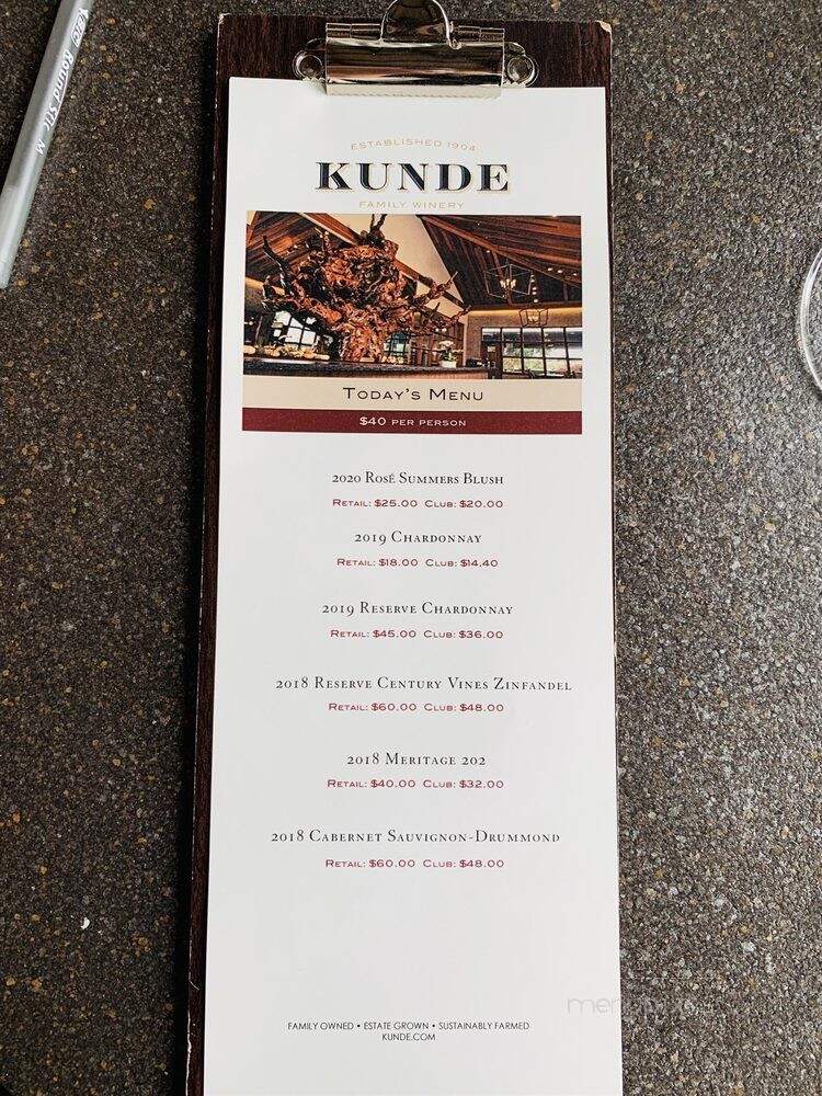 Kunde Family Winery - Kenwood, CA