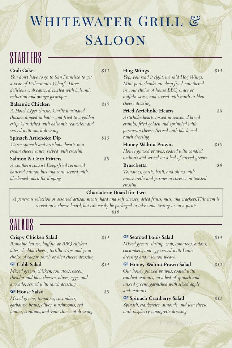 Ledger Hotel Restuarant - Mokelumne Hill, CA menu_pic