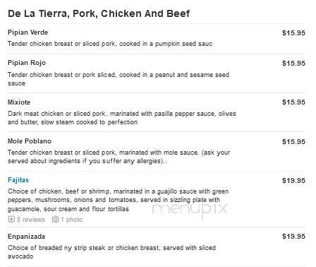 Tequila Sal y Limon - Suffern, NY menu_pic