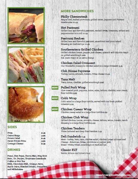 Market Street Grill - Colusa, CA menu_pic