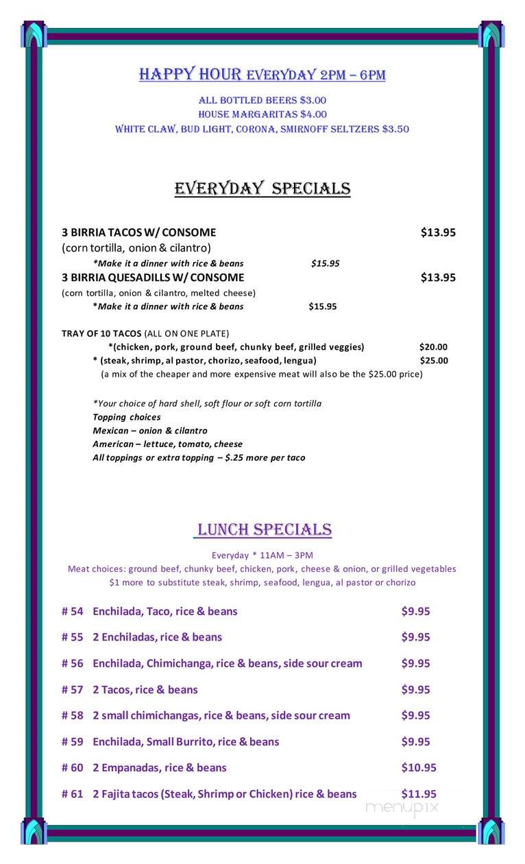 Mon Cafe Japan - Sumter, SC menu_pic