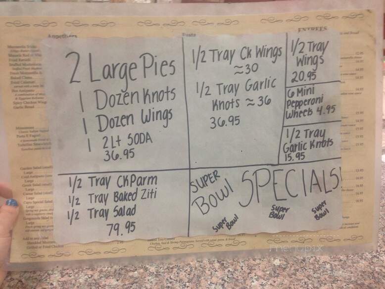 Capios Pizza - Middle Island, NY menu_pic