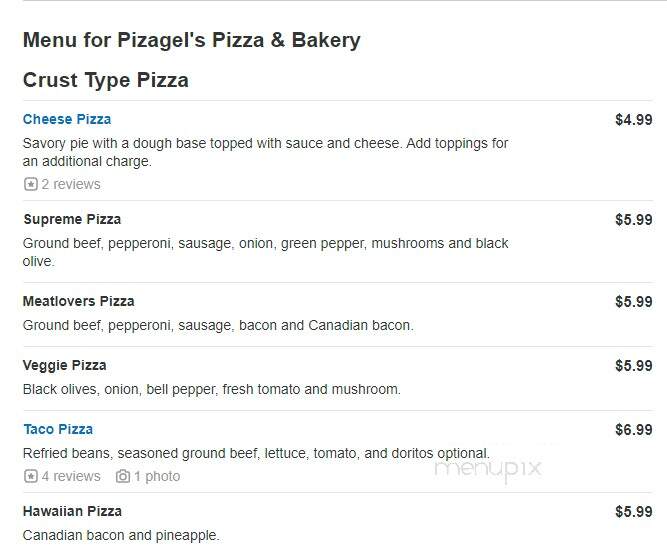 Pizagel's Pizza & Bakery - Topeka, KS