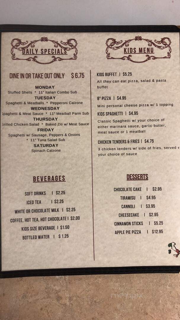 Village Pizza - Fort Mill, SC menu_pic