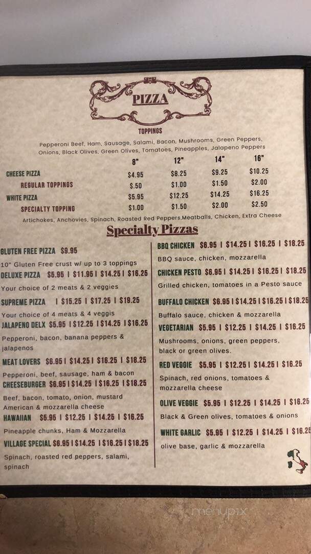 Village Pizza - Fort Mill, SC menu_pic