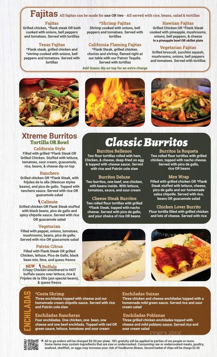 El Patron Mexican Restaurant - Anderson, SC menu_pic