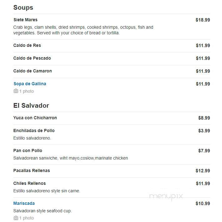 El Mariachi - Columbus, OH menu_pic