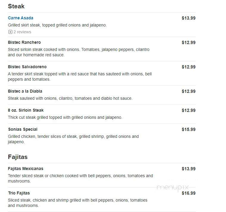 El Mariachi - Columbus, OH menu_pic