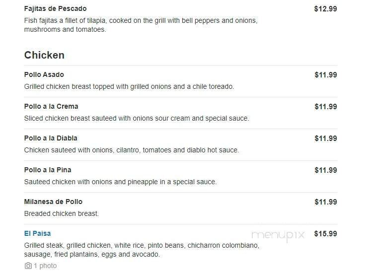 El Mariachi - Columbus, OH menu_pic