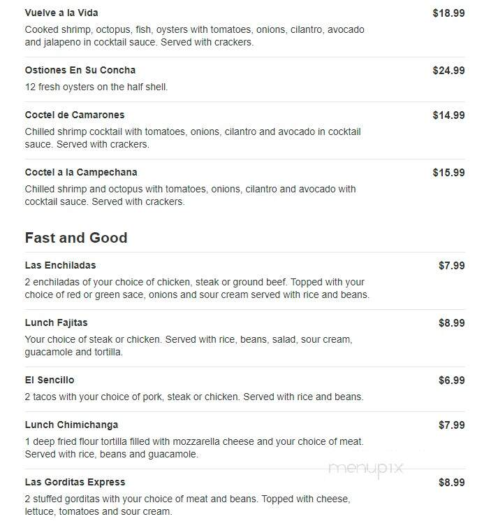El Mariachi - Columbus, OH menu_pic