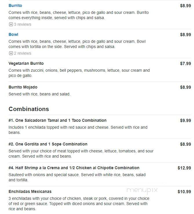 El Mariachi - Columbus, OH menu_pic
