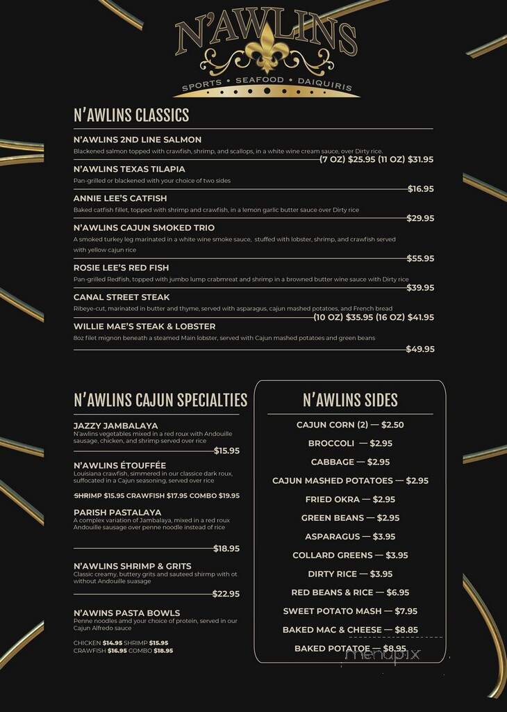 Cafe n'Awlins - Dallas, TX menu_pic