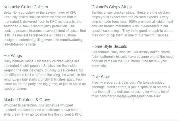 Taco Bell KFC - Pembroke Pines, FL menu_pic