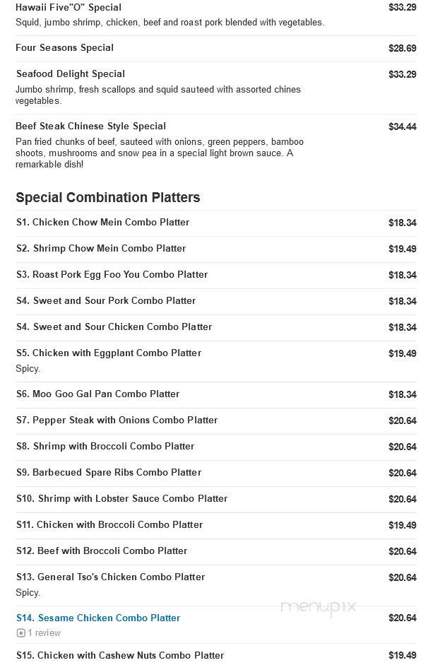 Crownery - Hockessin, DE menu_pic