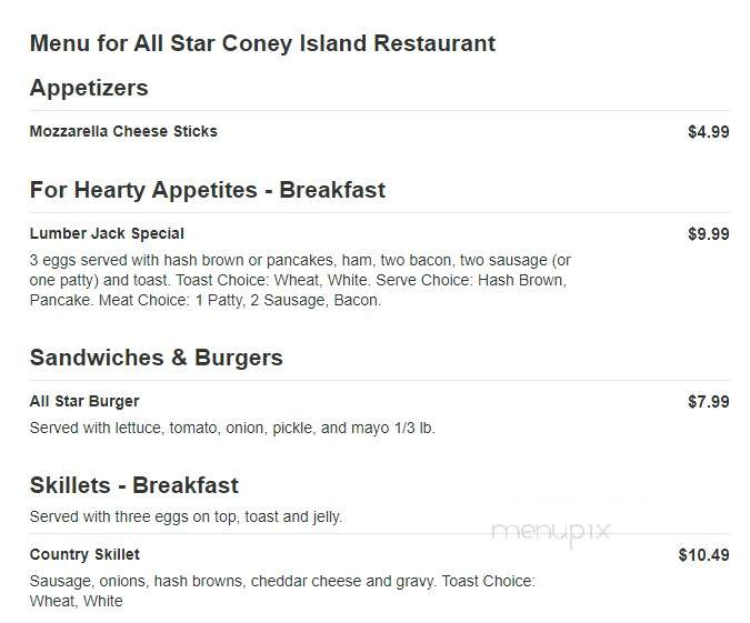 All Star Coney Island - Howell, MI