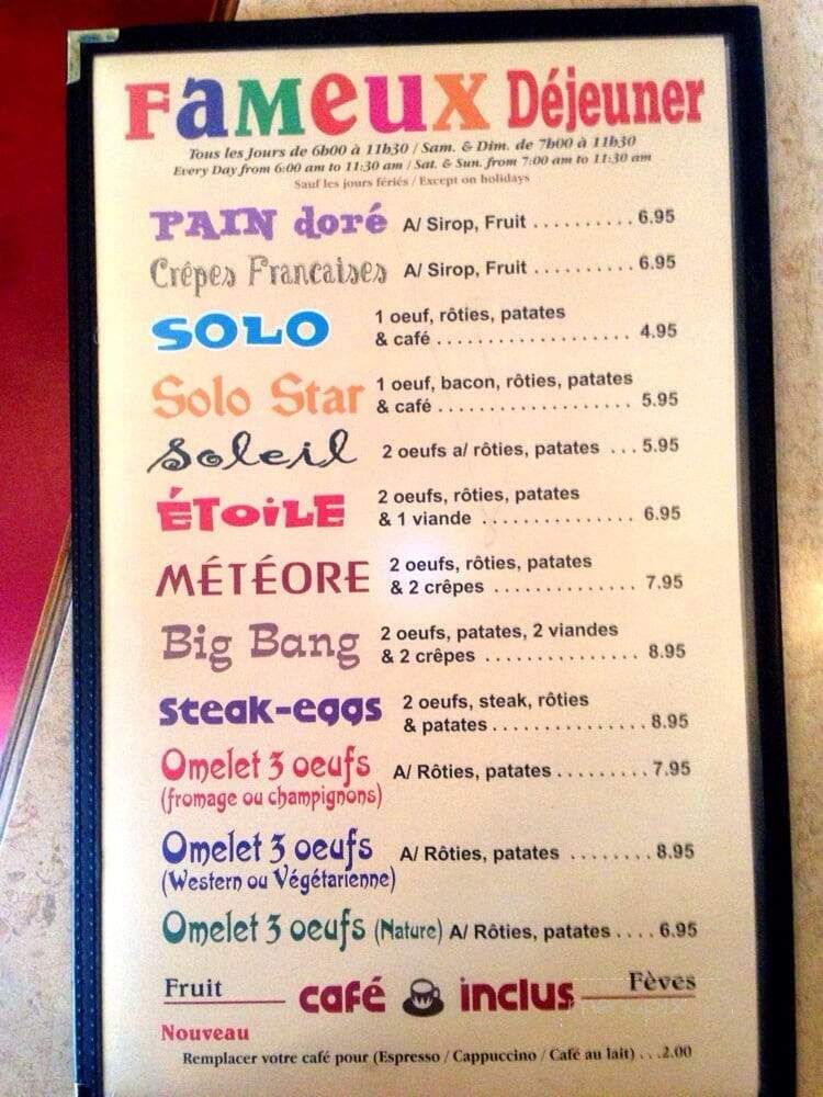 Fameux Viande Fumee Et Charcuterie - Montreal, QC menu_pic