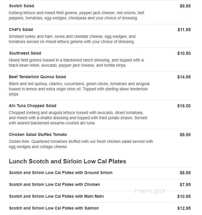 Scotch & Sirloin - Wichita, KS menu_pic