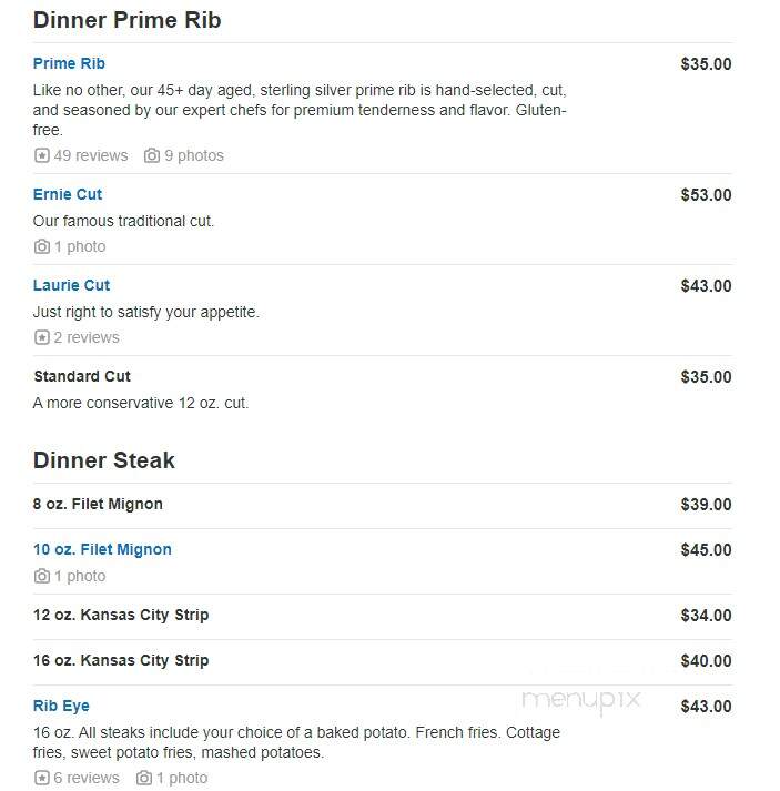 Scotch & Sirloin - Wichita, KS menu_pic