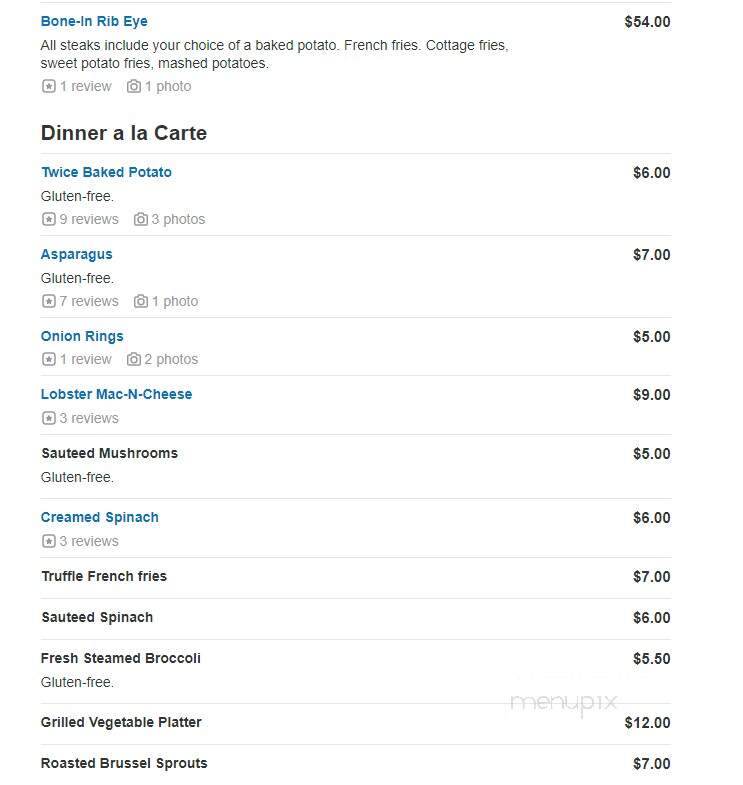 Scotch & Sirloin - Wichita, KS menu_pic