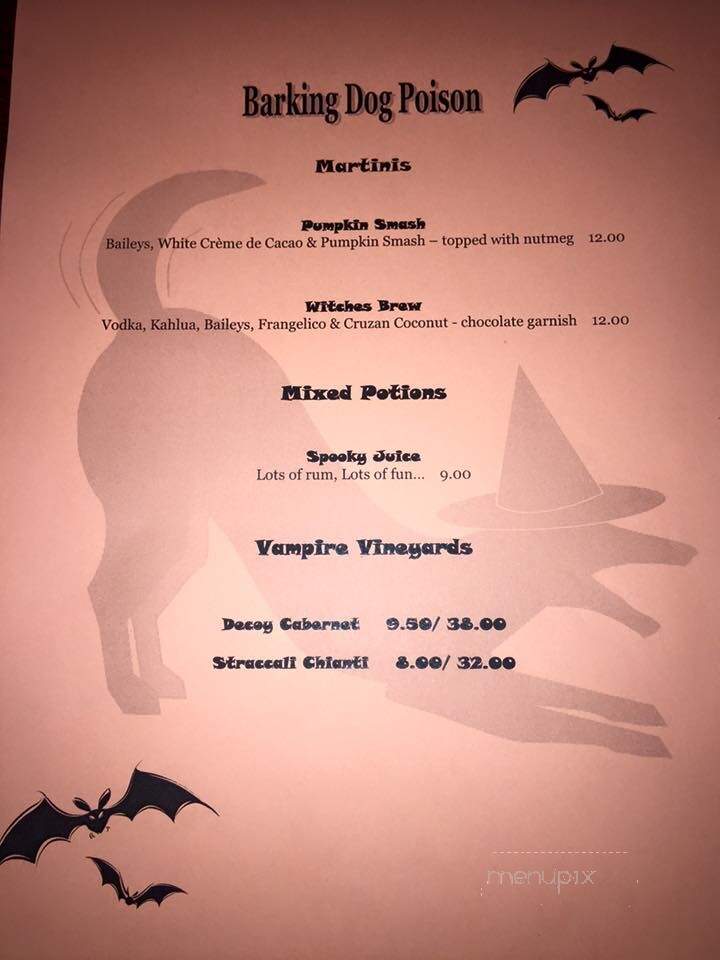 Barking Dog Bar & Grill - Amesbury, MA menu_pic