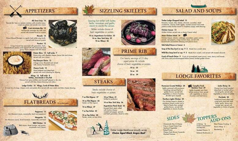 Timber Lodge Steakhouse - Rochester, MN menu_pic
