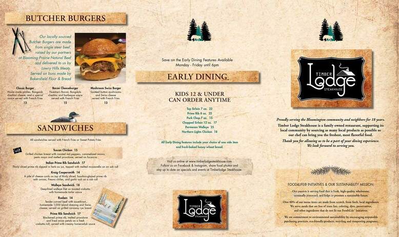 Timber Lodge Steakhouse - Rochester, MN menu_pic
