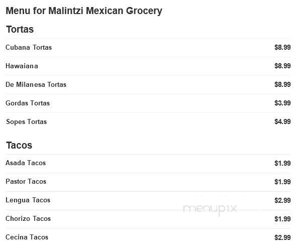 Malintzi Mexican Grocery - Saint Louis, MO menu_pic
