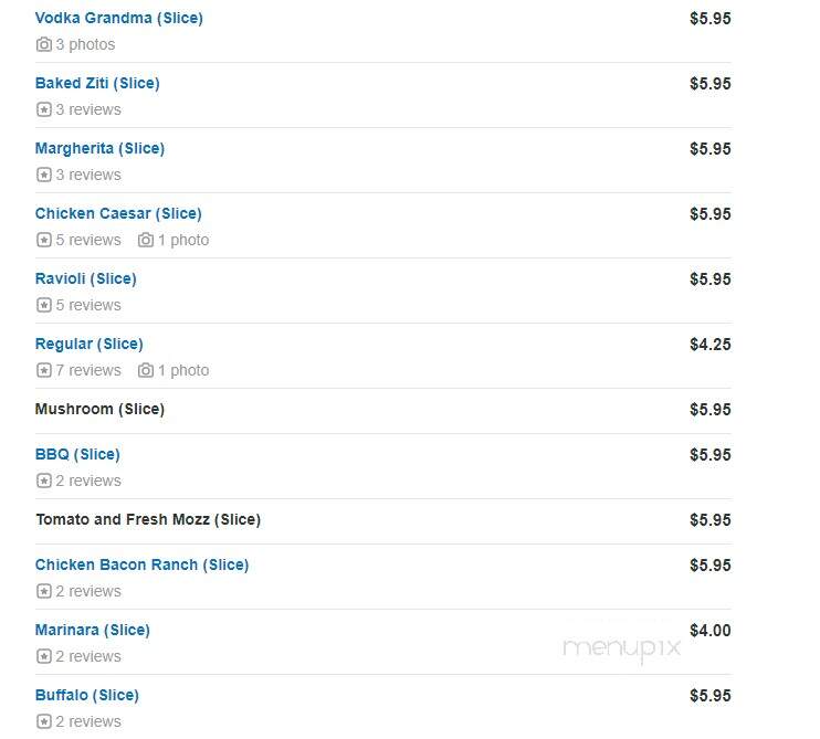 Rosa's Pizza - Huntington, NY menu_pic