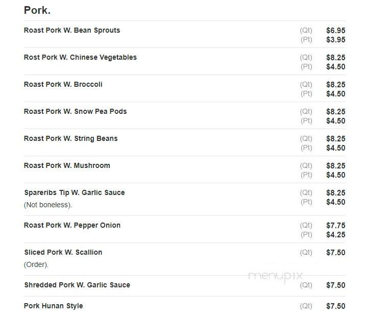 Kin Wha Garden - Philadelphia, PA menu_pic