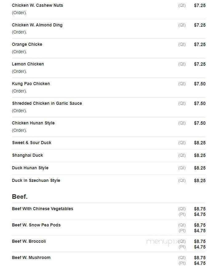 Kin Wha Garden - Philadelphia, PA menu_pic