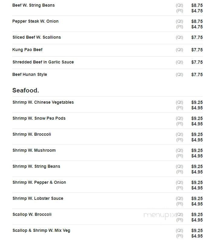Kin Wha Garden - Philadelphia, PA menu_pic