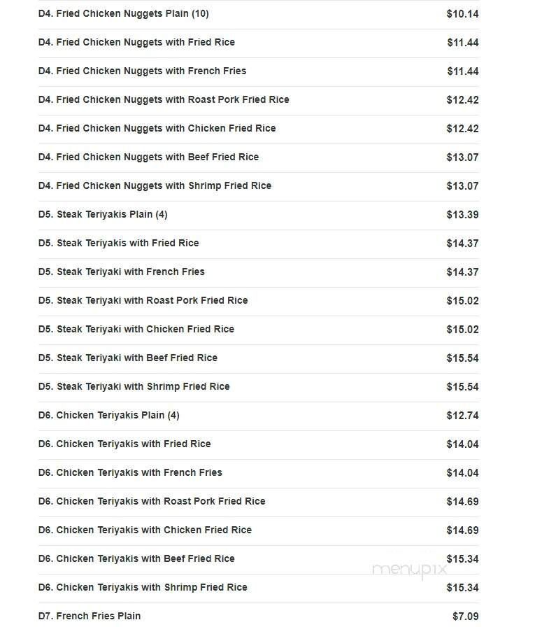 China Dragon - Myrtle Beach, SC menu_pic