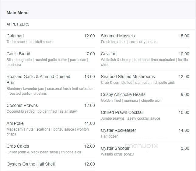 Boathouse Restaurant - Superior, WI menu_pic