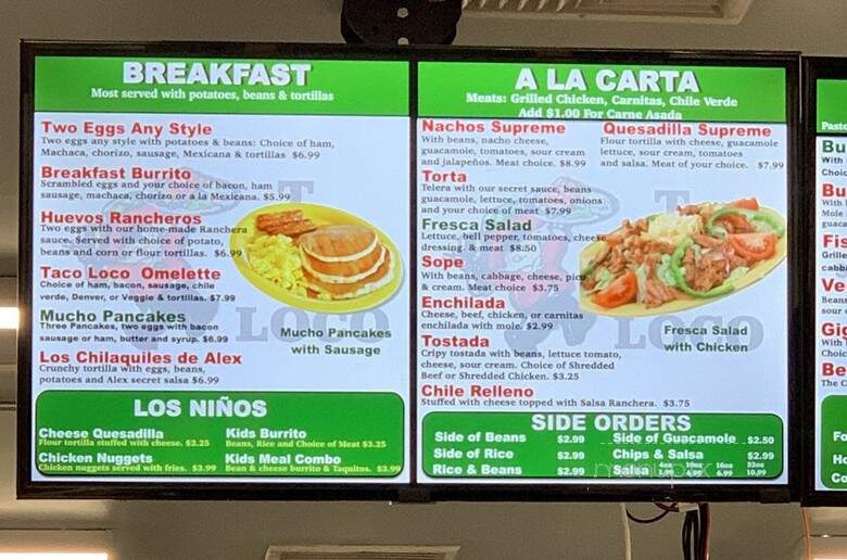 Taco Loco - Lompoc, CA menu_pic