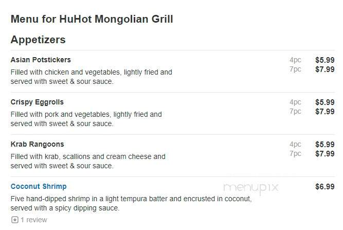 HuHot Mongolian Grill - West Allis, WI
