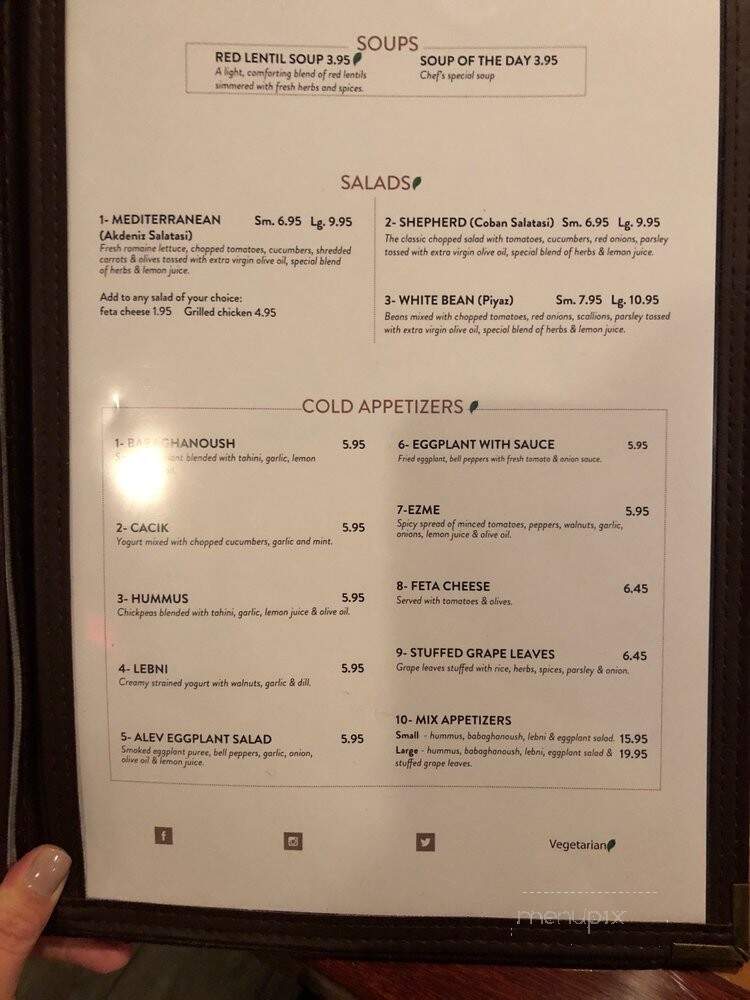 Alev Mediterranean Grill - Rockaway, NJ menu_pic