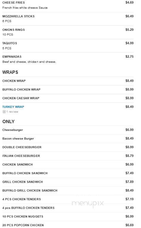 Grill & Wraps - Albany, NY menu_pic