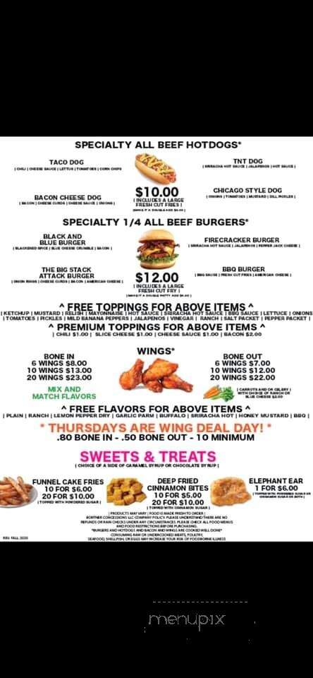 Dragon's Den Bar & Grille - Niles, OH menu_pic