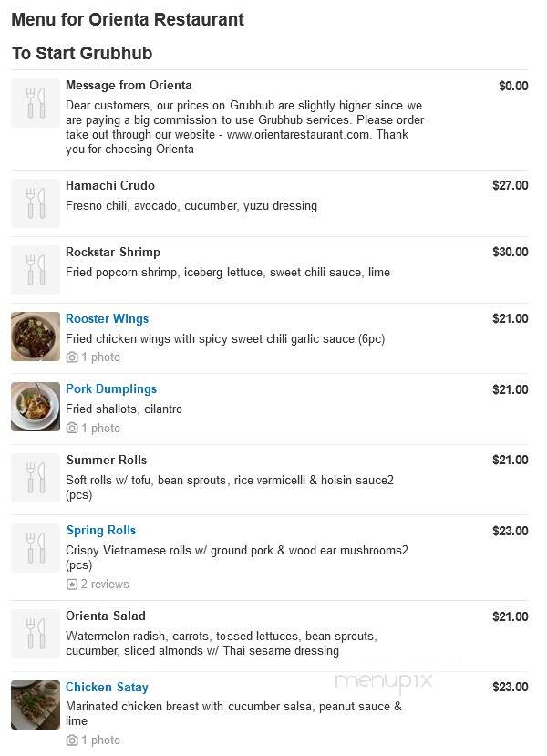 Orienta Restaurant - Greenwich, CT