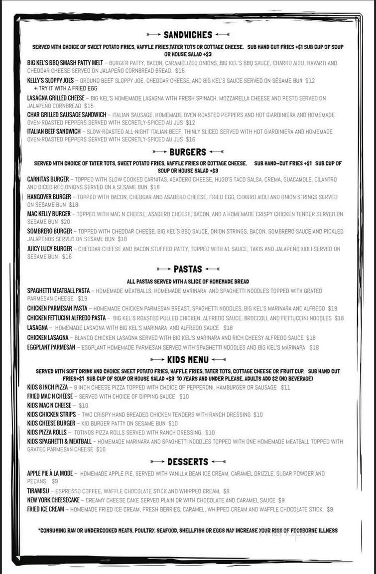 Big Kel's Pizza & Wings - Council Bluffs, IA menu_pic