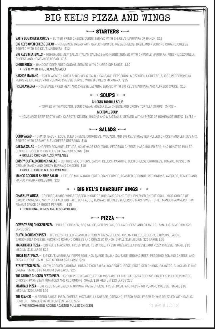 Big Kel's Pizza & Wings - Council Bluffs, IA menu_pic