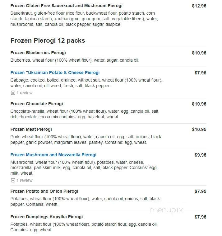 Caesar Pierogi & Pizza Pot Pie - Chicago, IL menu_pic