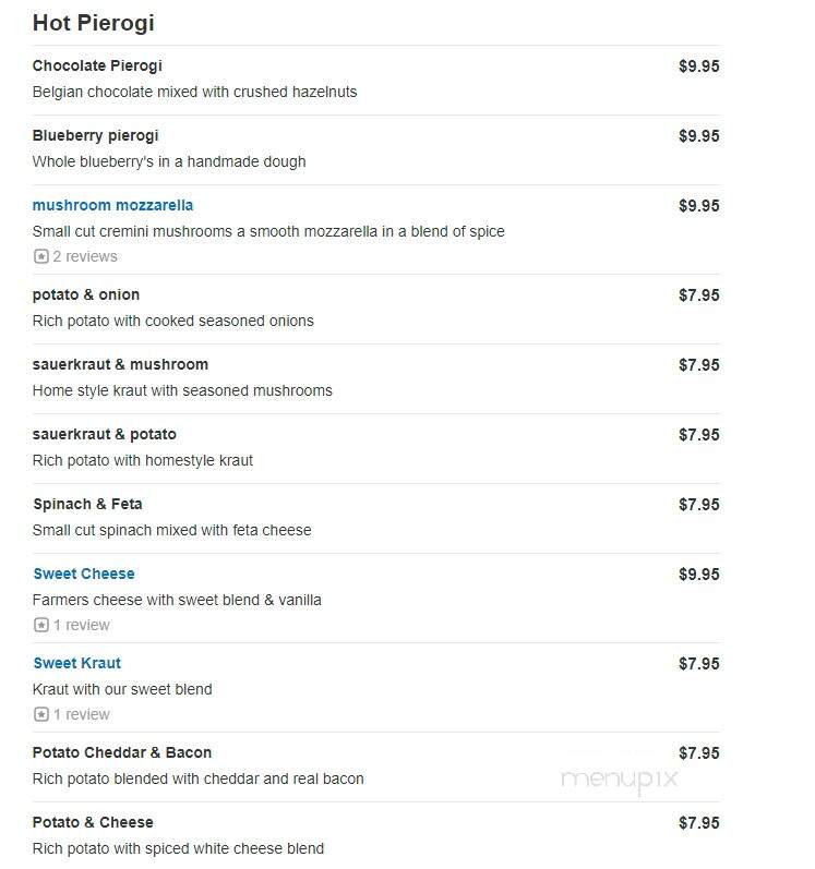 Caesar Pierogi & Pizza Pot Pie - Chicago, IL menu_pic