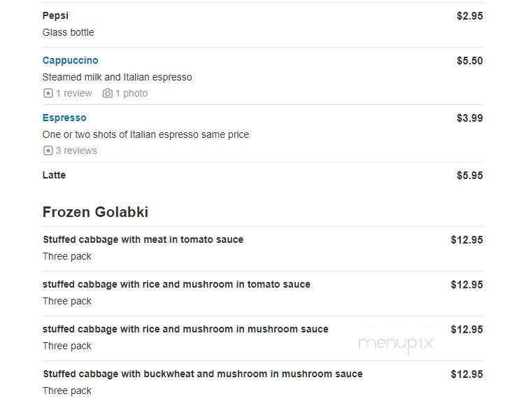 Caesar Pierogi & Pizza Pot Pie - Chicago, IL menu_pic