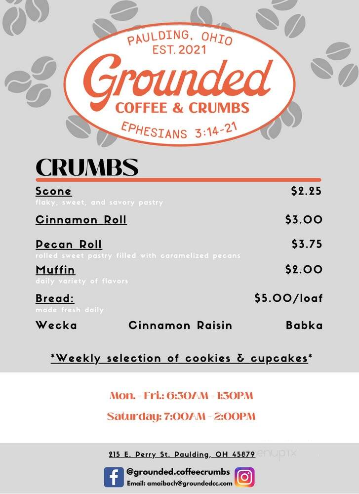 Grounded Coffee & Crumbs - Paulding, OH